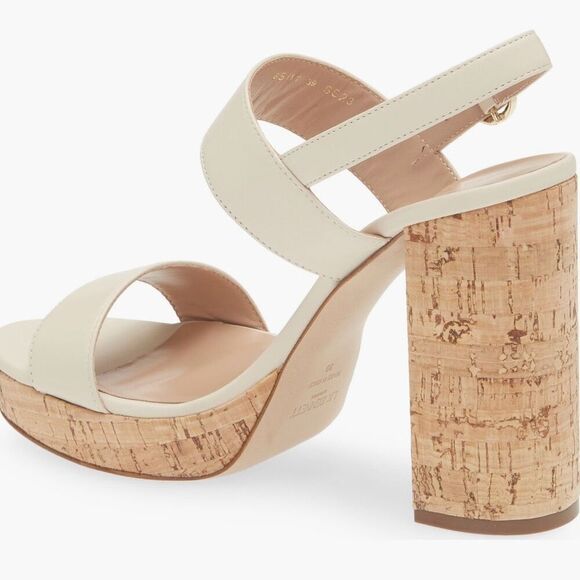 NWT LK Bennett  Misty sand white sling back platform sandals Size 39 UK (8.5 equ - Picture 2 of 9